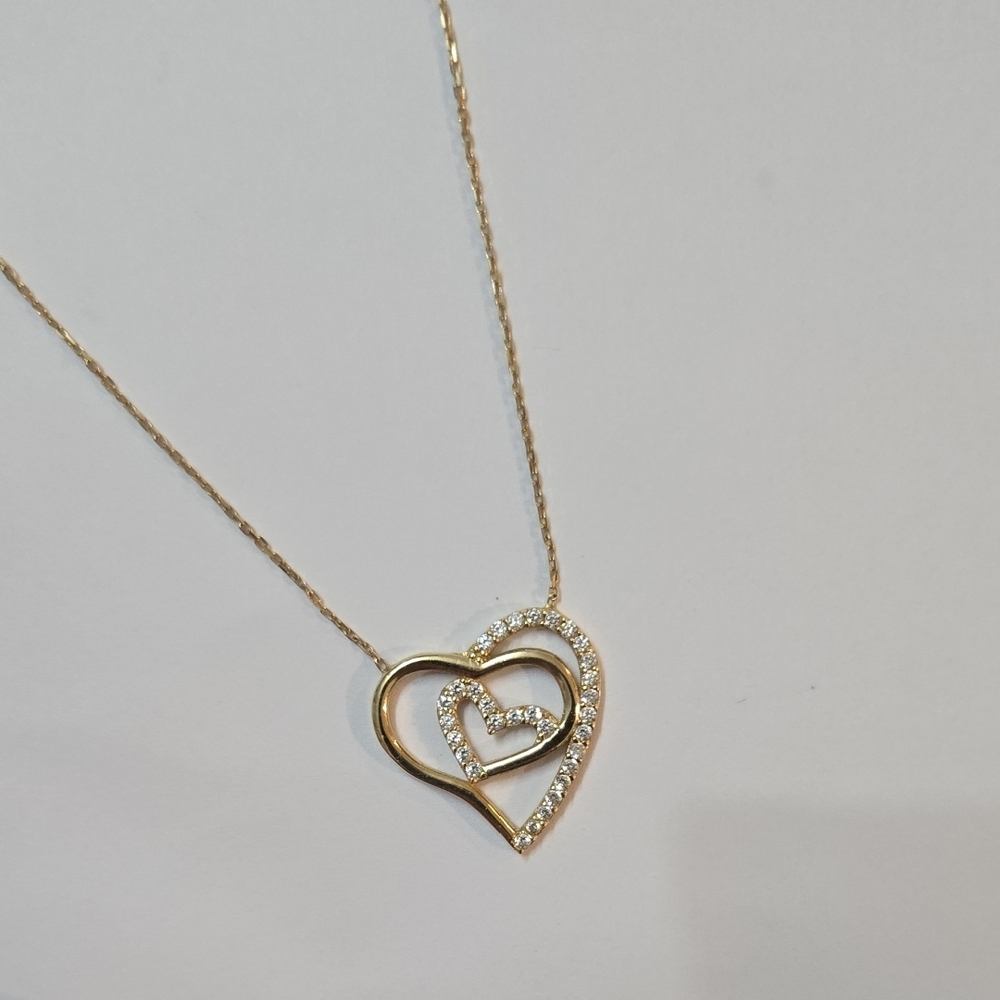 Gold 14k Heart Pendant Necklace